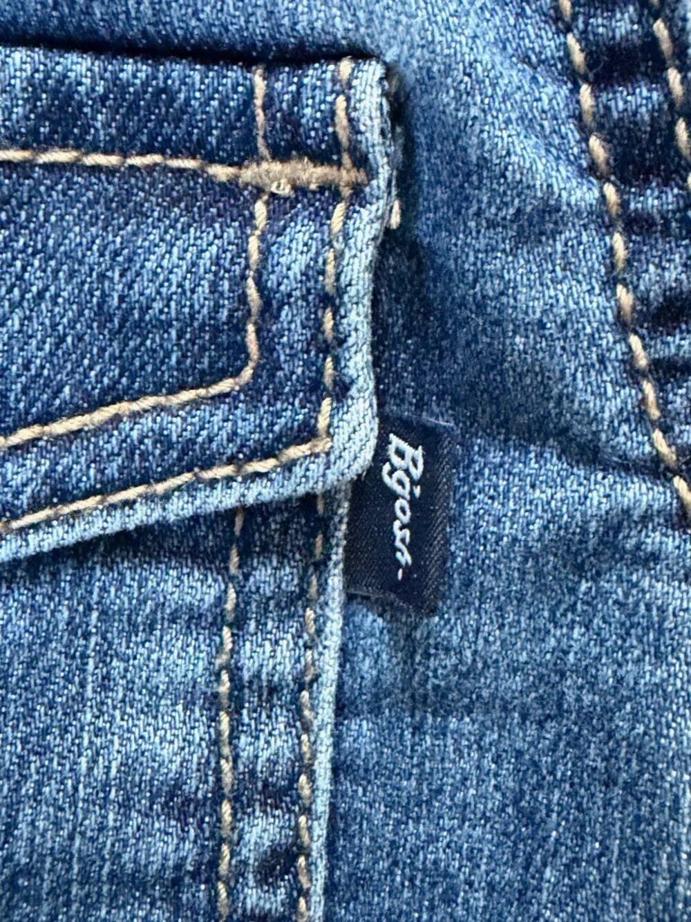 OshKosh B'gosh Denim Button-Front Jumpsuit - Size 18M - Excel. Pre-own Condition
